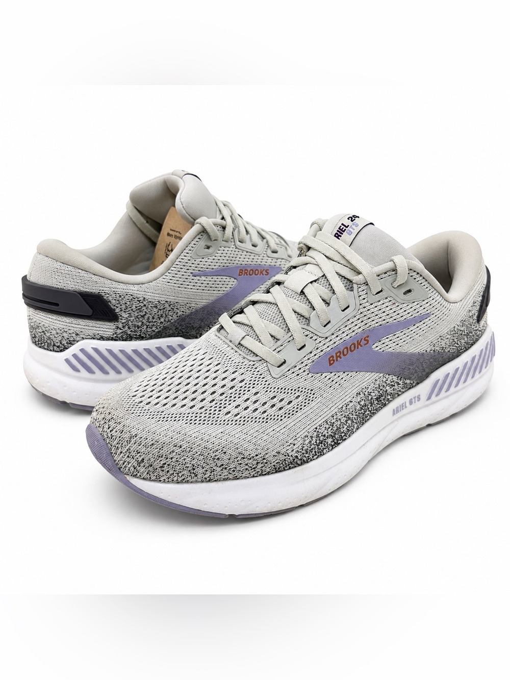 Brooks Ariel GTS 24 Women’s Size 11 Wide D Gray Lavender Running Walking Shoes
